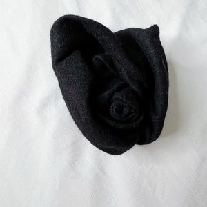 Nina Ricci fabric rose brooch